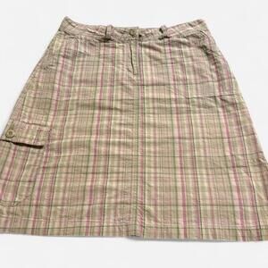 Woolrich vintage cargo skirt size 8 pink and green Size 8